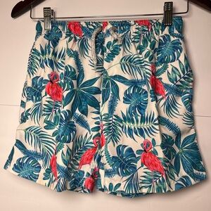Endless Summer Swim Shorts Boys Size 12 Pink Flamingo Swim Trunk Shorts